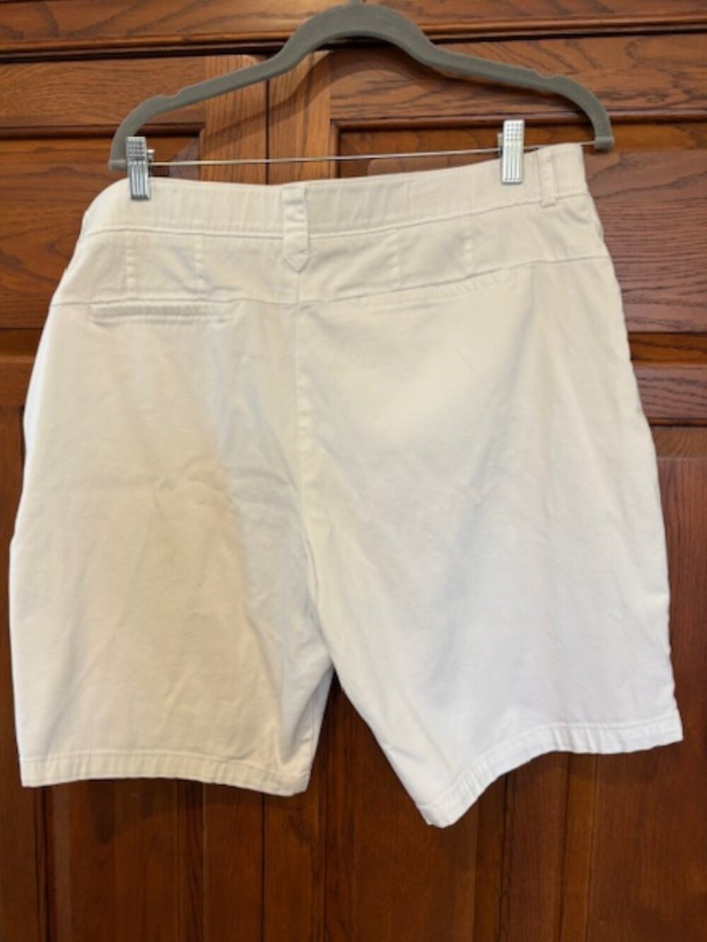 Women’s Lee Total Freedom White Classic Utility Bermudas Shorts size 18 Medium - Picture 2 of 5